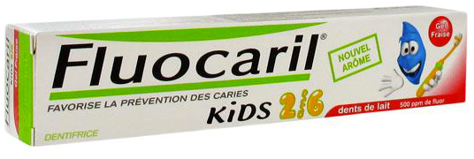 Fluocaril kids dentifrice 2-6 ans 50 ml